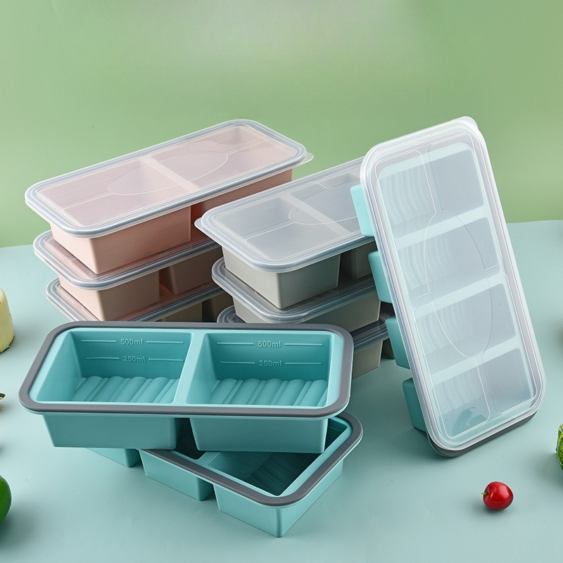 Meal Prep Template - Souper Cubes, Cetakan Silikon untuk Membekukan