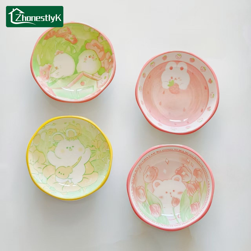Sauce Dipping Cup - 4Pcs Piring Sajian Lucu Berbentuk Kelinci
