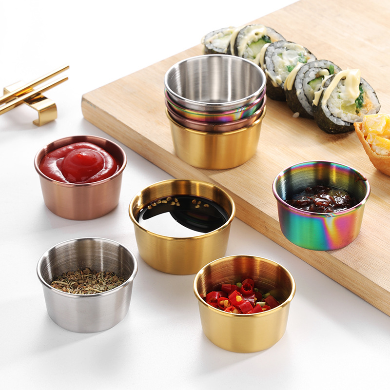Sauce Dipping Cup - Cangkir celup baja tahan karat 304,