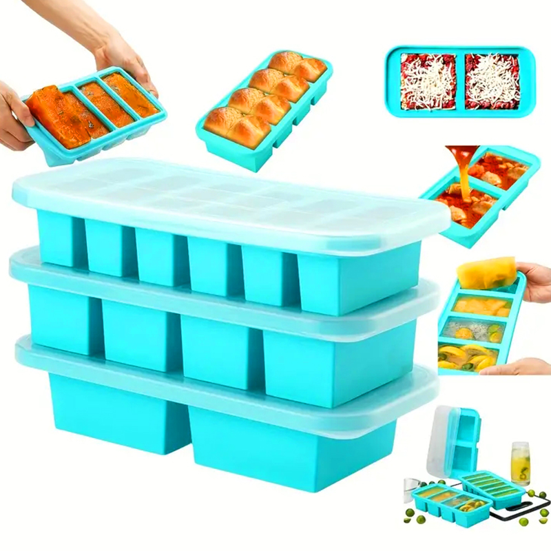 Meal Prep Or Prep Meal - Cetakan Baki Beku Silikon 2 atau