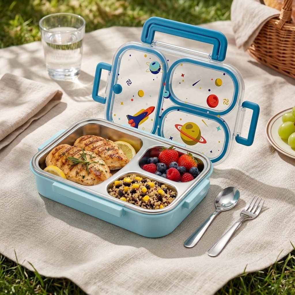Meal Prep Bowl - Kotak Makan Bento 900ML Lucu dari