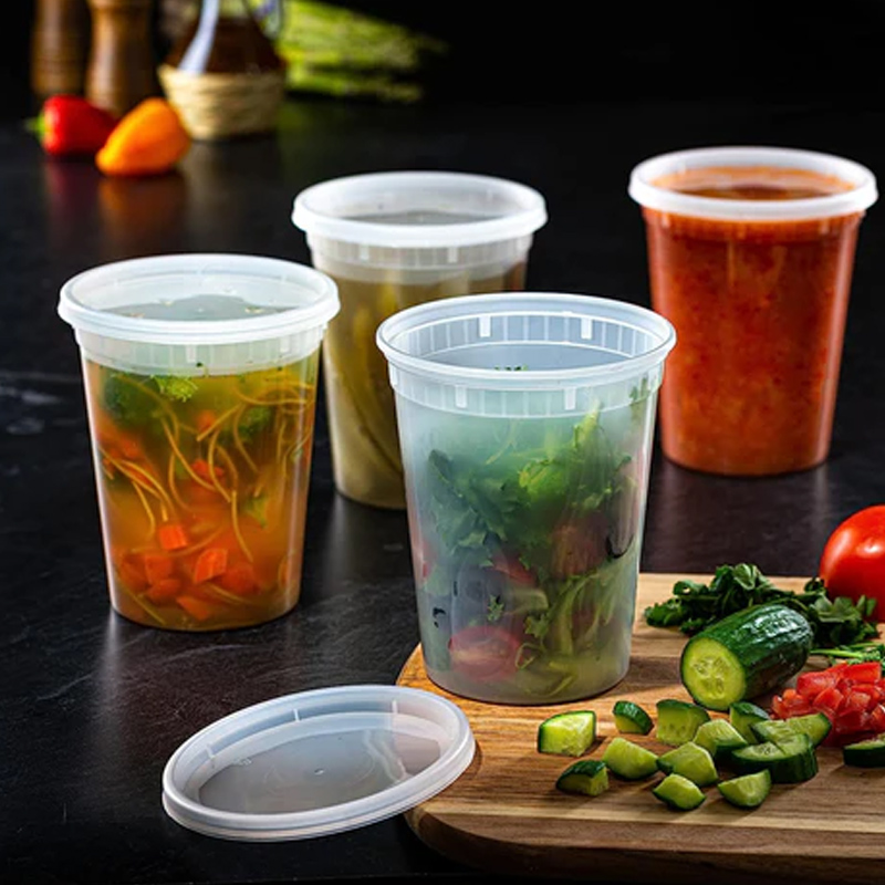 Meal Prep Kitchen - Wadah penyimpanan makanan dengan tutup, wadah