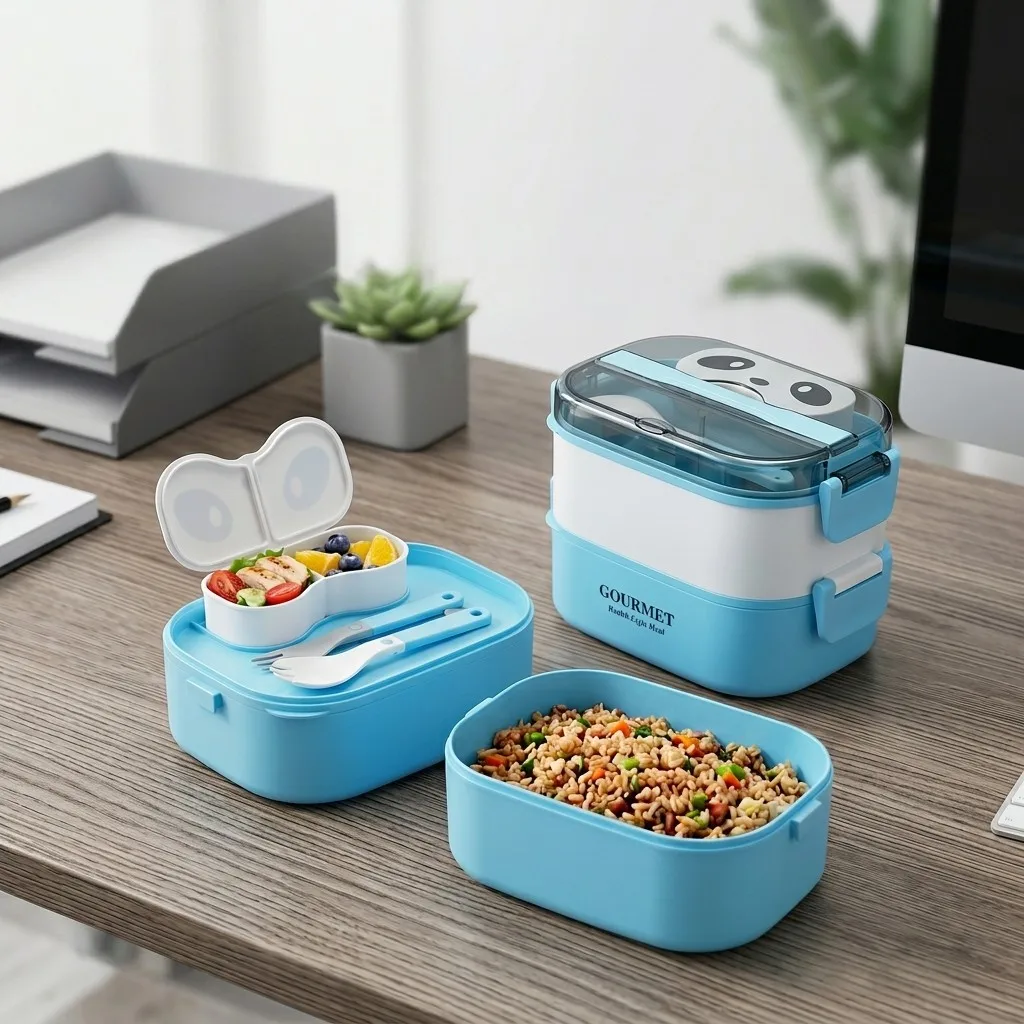 Kotak Bento Plastik yang Aman  - Meal Prep Or Prep Meal ulasan dan harga