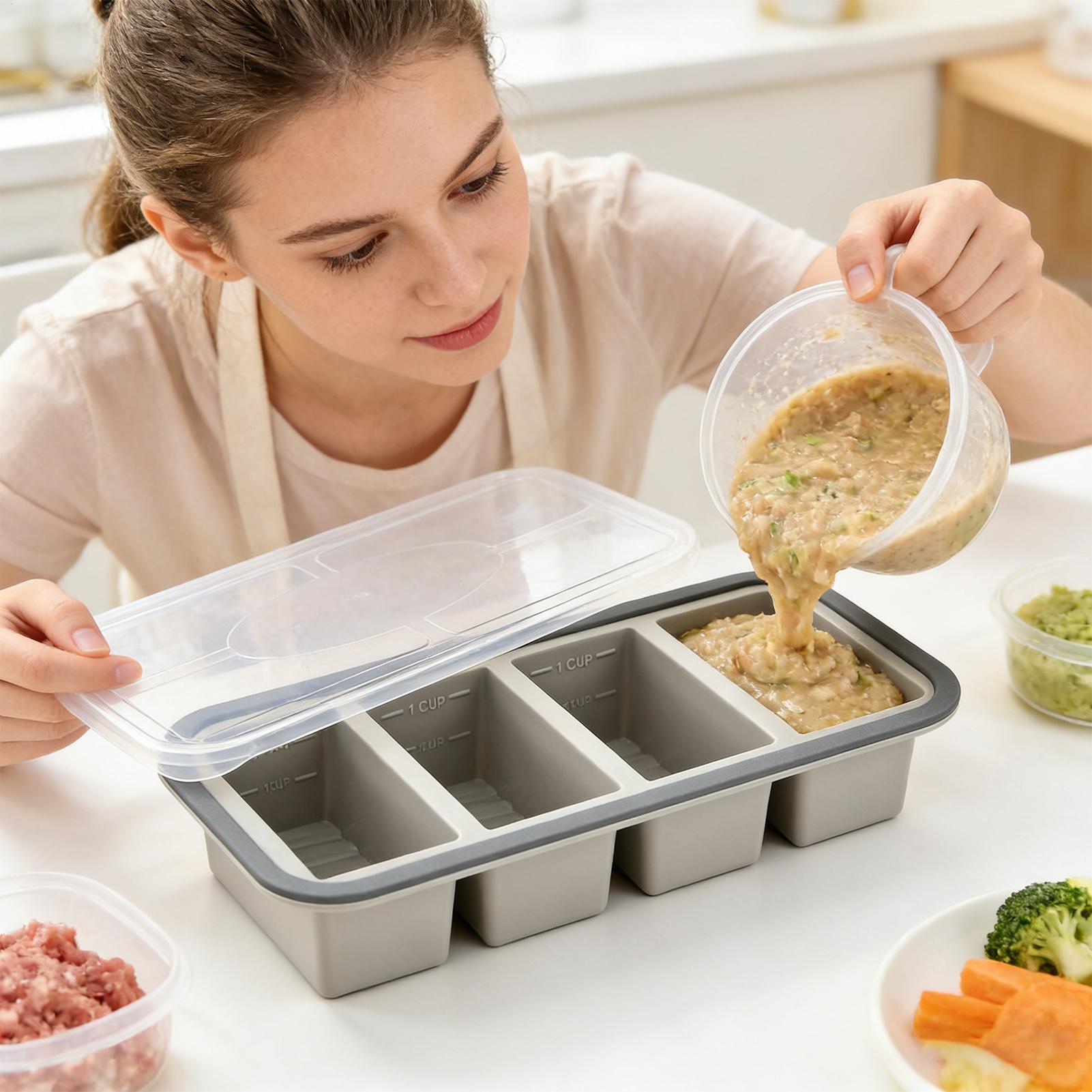 Cetakan Silikon untuk Freezer, - Meal Prep Template ulasan dan harga
