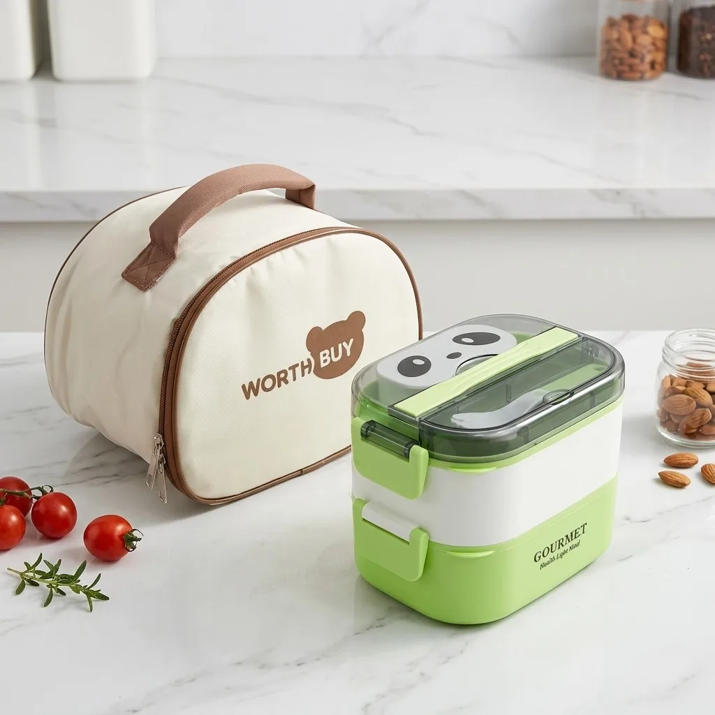 Kotak Bento Plastik yang Aman  - Meal Prep Or Prep Meal ulasan dan harga