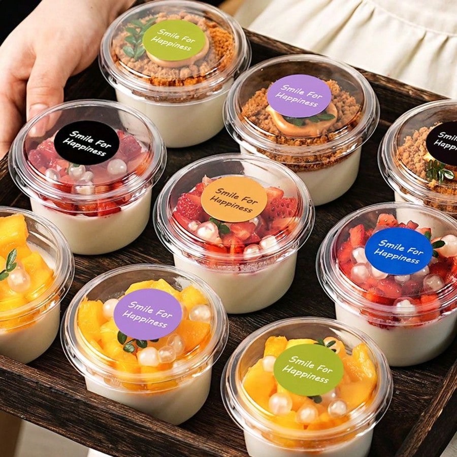 50/100 Buah 250ML Gelas Puding - Sauce Dipping Cup ulasan dan harga