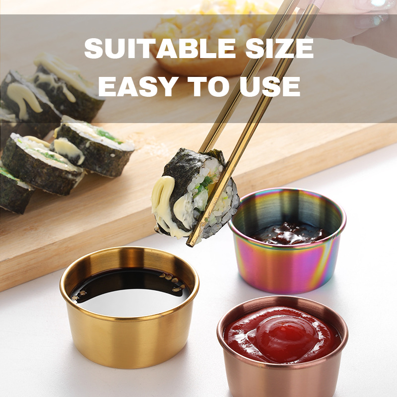 Cangkir celup baja tahan karat - Sauce Dipping Cup ulasan dan harga