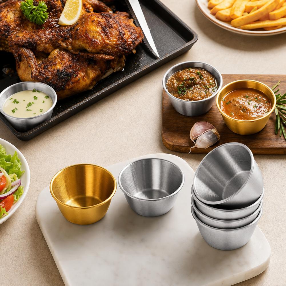 Cangkir Saus Stainless Steel,  - Sauce Dipping Cup ulasan dan harga