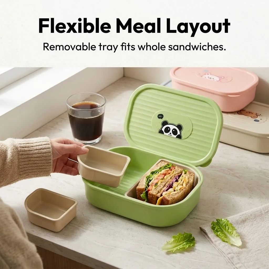 Kotak Bekal Anak dengan Tutup, - Meal Prep Or Prep Meal ulasan dan harga