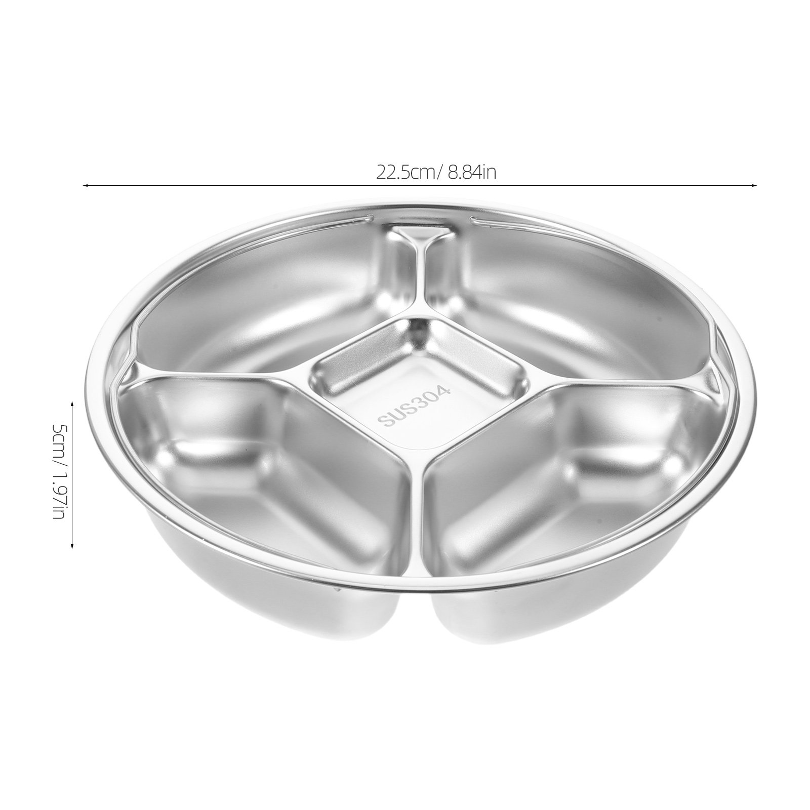 Piring Penyajian dengan 5 Seka - Meal Prep Kitchen ulasan dan harga