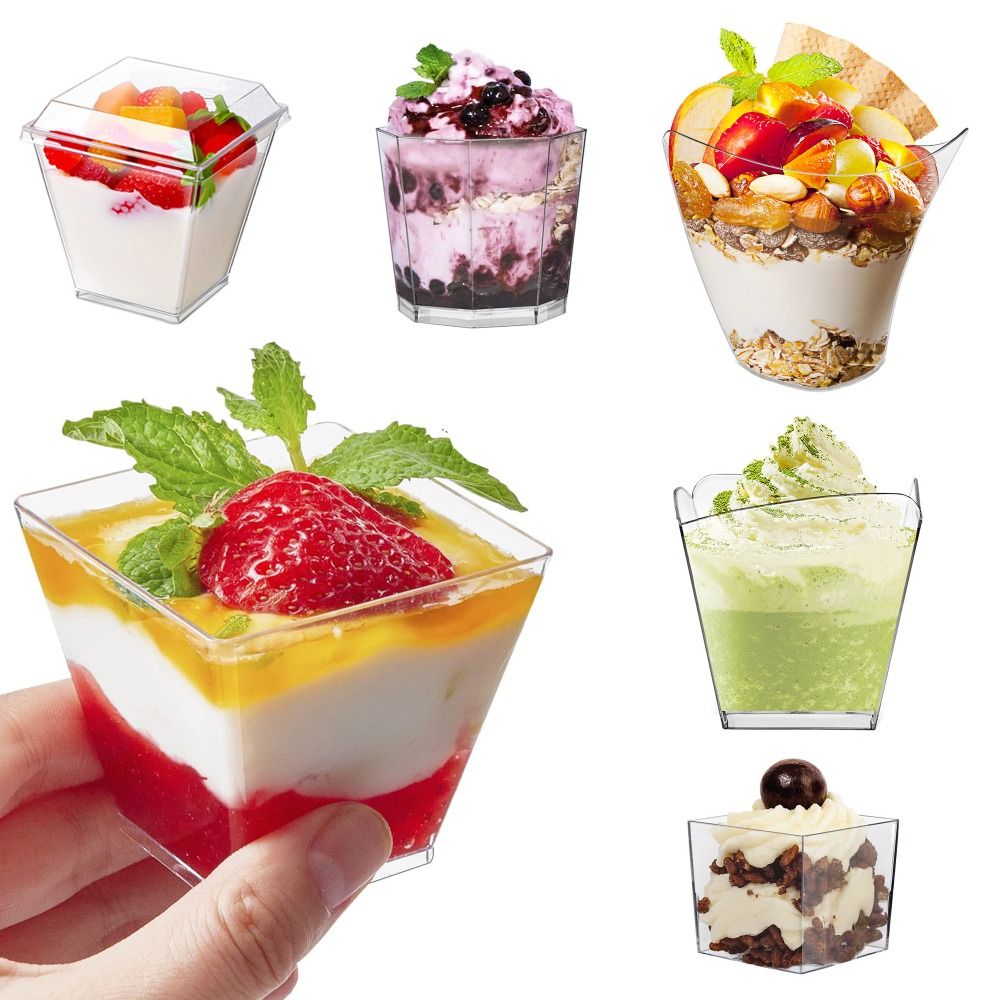 10 Buah Cangkir Yogurt Cangkir - Sauce Dipping Cup ulasan dan harga