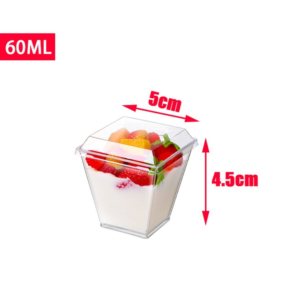 10 Buah Cangkir Yogurt Cangkir - Sauce Dipping Cup ulasan dan harga