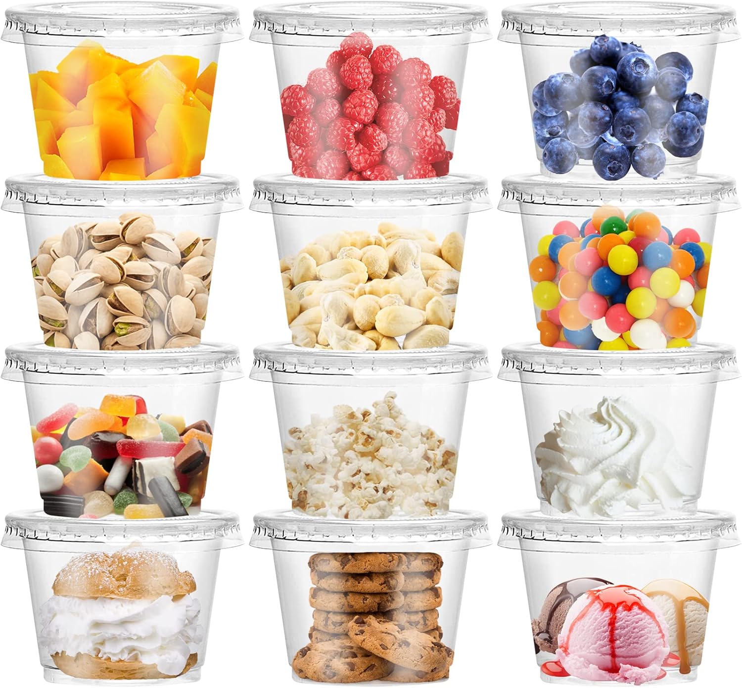 Cangkir Parfait Plastik 8/10OZ - Sauce Dipping Cup ulasan dan harga