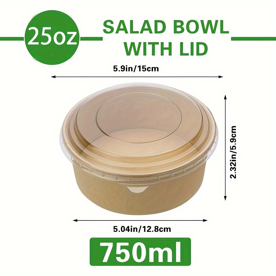 Mangkuk Kertas 25Oz/750Ml 25/5 - Meal Prep Kitchen ulasan dan harga