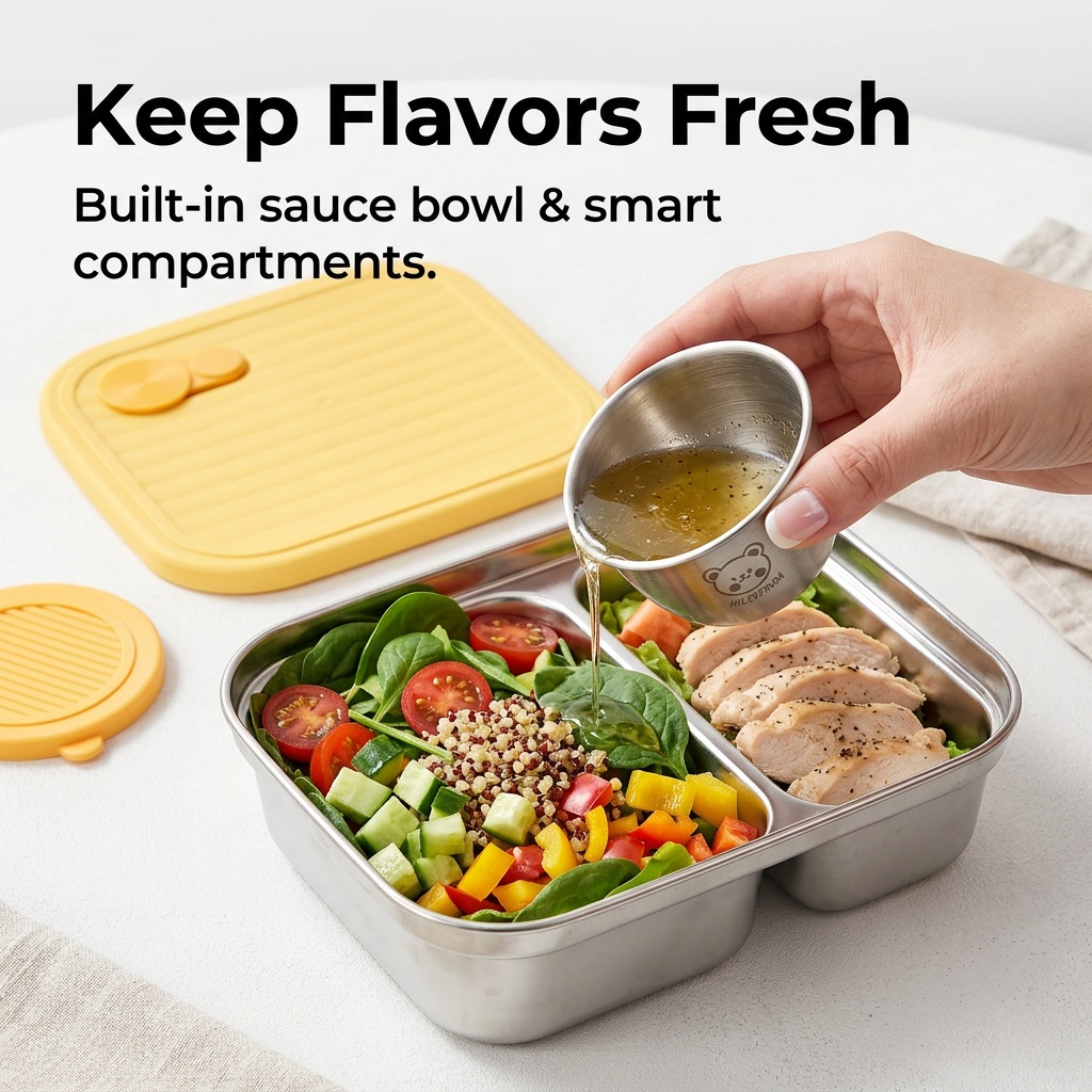 Wadah Makan Siang Stainless St - Meal Prep Bowl ulasan dan harga